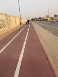 مكان المشي في عنيزة حول مركز التجارب الزراعية